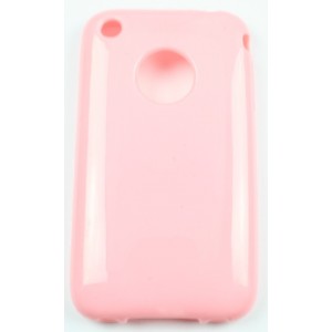 Coque Iphone 3G / 3GS rose silicone