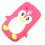 Coque samsung galaxy s3 mini pingouin rouge silicone