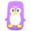 Coque samsung galaxy s3 mini pingouin violet silicone