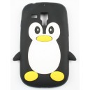 Coque samsung galaxy s3 mini noir pingouin silicone