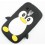 Coque samsung galaxy s3 mini pingouin noir silicone