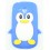 coque samsung galaxy s3 mini pingouin bleu silicone