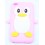 Coque Ipod Touch 4 rose pâle pingouin Silicone