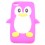Coque Ipod Touch 4 Rose Fushia pingouin Silicone
