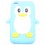 Coque Ipod Touch 4 Bleu Ciel pingouin Silicone