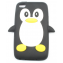 Coque Ipod Touch 4 Noir pingouin Silicone