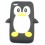 Coque Ipod Touch 4 Noir pingouin Silicone