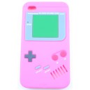 Coque Ipod Touch 4 Rose fushia game boy Silicone