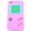 Coque Ipod Touch 4 Rose fushia game boy Silicone