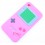 Coque Ipod Touch 4 Rose fushia game boy Silicone