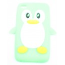 Coque Ipod Touch 4 Vert pingouin Silicone