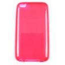 Coque Ipod Touch 4 rouge silicone