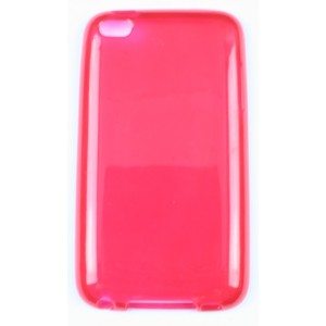 Coque Ipod Touch 4 rouge silicone