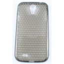 coque samsung galaxy s4 grise effet nid d'abeille silicone 