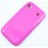 coque samsung galaxy s rose fushia silicone 