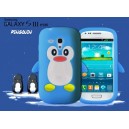 Coque samsung galaxy s3 mini bleu ciel pingouin silicone