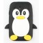 Coque Samsung Galaxy Y Noir pingouin Silicone