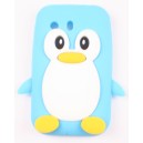 coque samsung galaxy y bleu ciel pingouin silicone