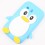 coque samsung galaxy y bleu ciel pingouin silicone