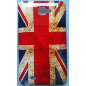 Coque samsung wave Y drapeau anglais usé