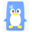 Coque lg optimus l5 bleu pingouin Silicone