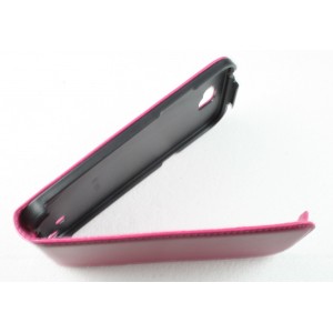 Etui rabat Samsung Galaxy Note 2 Rose fushia