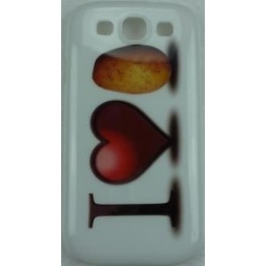 Coque samsung galaxy S3 blanche i love patate